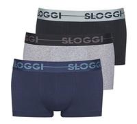 Sloggi for men Men's Go Hipster C3p Hipster, Multicolour (Blue Dark Combination M008), XX-Large (Manufacturer size: 8)