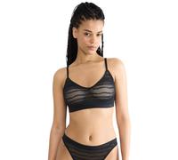 Sloggi Triangle Bralette FREE Evolve – PU Lace, Wireless Push-Up, Black T1