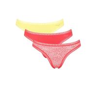 Sloggi GO Crush Thongs (3 Pack) Coral Pattern/Coral/Yellow Orange M - 12