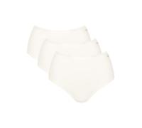 Sloggi Briefs GO Daily Cotton High Waist 3 Pack 95% Cotton Silk White