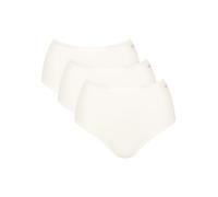 Sloggi Briefs GO Daily Cotton High Waist 3 Pack 95% Cotton Silk White