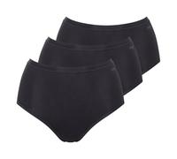 High Waist Knickers, Go Daily Cotton, Set of 3 Black