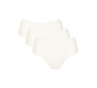 Sloggi Womens Go Daily Cotton Midi 3p, Silk White, XL UK