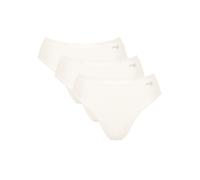 Set of 3 Knickers, Go Daily Cotton Pearly White