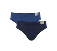 Sloggi Go Natural Briefs Pack of 8, Blue Dark Comb, L