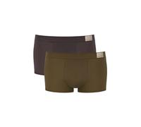 Sloggi GO Natural Mens Hipster Briefs 2 Pack Brown - Dark Combination Brown/Purple XL (38)