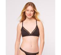 Sloggi GO Ribbed Bralette Bra Non Wired Organic Cotton Lace 10213204