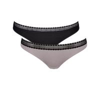Sloggi GO Ribbed Brazil Briefs Knickers 2 Pack 10213152