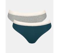 Sloggi GO Ribbed Tai Briefs Knickers 2 Pack 10213153