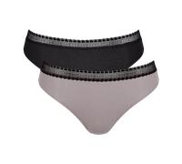 Sloggi GO Ribbed Tai Briefs Knickers 2 Pack 10213153