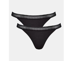 Sloggi GO Ribbed Tanga Brazilian Briefs 2 Pack 10213180