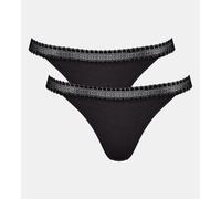 Sloggi GO Ribbed Tanga Brazilian Briefs 2 Pack 10213180 - RRP £18