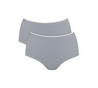 Sloggi Women's Go Sense Highwaist 2p Briefs, Chrome, L (Pack of 2)