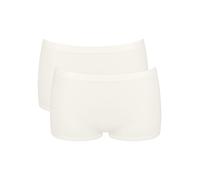 Sloggi Women's Go Sense Short 2p Briefs, Silk White, L (Pack of 2)