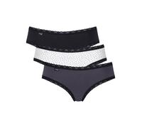 Sloggi 24/7 Weekend Hipster 3 Pack Briefs Black/White/Grey Black XL - 16