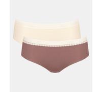 Sloggi Hipster Knickers GO Ribbed Hipster Briefs 2 Pack 10213182