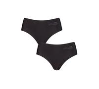 Sloggi Hipster Knickers Womens Zero Feel Seamfree Hipsters Soft (Black) - 2 Pack