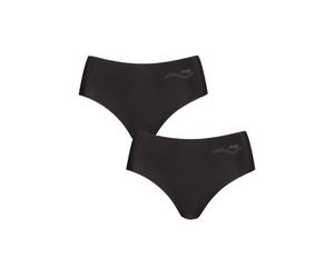 Sloggi Hipster Knickers Womens Zero Feel Seamfree Hipsters Soft (Black) - 2 Pack