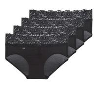 Sloggi Knickers/panties ROMANCE X 4 in Black FR 48