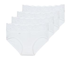 Sloggi Knickers/panties ROMANCE X 4 in White FR 44
