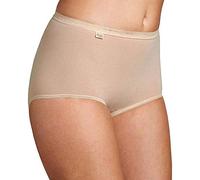 Sloggi Women's Maxi Briefs Basic+ - 95% Cotton, Pack of 4 - Beige, Size Large
