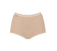 Sloggi Women's Maxi Briefs Basic+ - 95% Cotton, Pack of 4 - Beige, Size Large