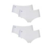Pack of 4 Basic + Midi Knickers in Cotton White