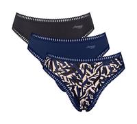 Sloggi Ladies Briefs, 3er Pack - Go Crush High Leg C3P, Underpants, Stretch-Baum