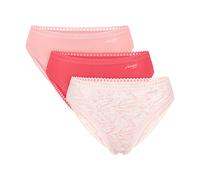 Sloggi Ladies Briefs, 3er Pack - Go Crush High Leg C3P, Underpants, Stretch-Baum