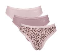 Sloggi Ladies Briefs, 3er Pack - Go Crush High Leg C3P, Underpants, Stretch-Baum