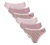 Sloggi Ladies Briefs, 6er Pack - Go Crush High Leg C6P, Underpants, Stretch-Baum