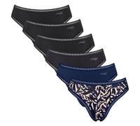 Sloggi Ladies Briefs, 6er Pack - Go Crush High Leg C6P, Underpants, Stretch-Baum