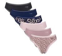 Sloggi Ladies Briefs, 6er Pack - Go Crush High Leg C6P, Underpants, Stretch-Baum