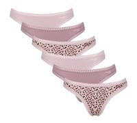 Sloggi Ladies Thongs, 6er Pack - Go Crush String C6P,Underpants,Stretch-Baum