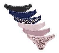 Sloggi Ladies Thongs, 6er Pack - Go Crush String C6P,Underpants,Stretch-Baum