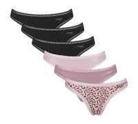 Sloggi Ladies Thongs, 6er Pack - Go Crush String C6P,Underpants,Stretch-Baum