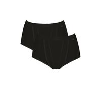 Sloggi 2 Pack Control Maxi Brief - Black, Black, Size 14, Women Black