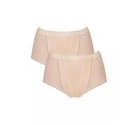 Sloggi Women's Maxi 2 Pack Control Knickers, Skin, 22 UK