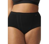 Sloggi Maxi Briefs – Control – High Rise, Shaping, 94% Cotton – Black Size 20