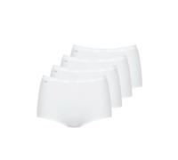 Sloggi Women's Maxi Briefs Basic+ 4-Pack Cotton White Size M