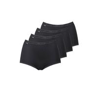Sloggi Women's Maxi Briefs Basic 4-Pack - Black - Size 24 UK