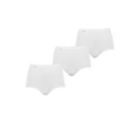Sloggi Maxi Briefs Basic+ 95% Cotton High-Rise Pack of 3 White Size 22