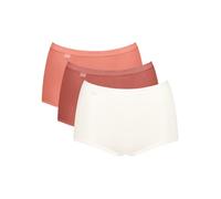 Sloggi Maxi Briefs Knickers Basic+ Brief 3 Pack 95% Cotton High Rise Lingerie