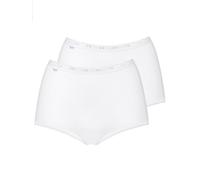 Sloggi Women's Maxi Briefs Basic+ Cotton 2 Pack White Size X-Large