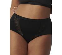 Sloggi Women's Chic Maxi Brief - Lace, 85% Cotton - Black - Pack of 4 - Size 42