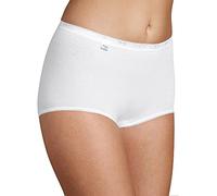 Sloggi Womens Basic+ Maxi Briefs 4 Pack - White Cotton - Size 2XL