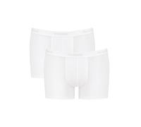 sloggi men 24/7 2P Plain Boxer Shorts, White, Medium (Manufacturer Size:34)