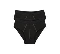 (S) 24/7 2-Pack Men's Midi Briefs, Black
