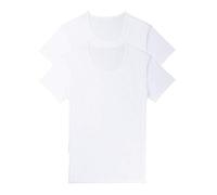 sloggi men 24/7 SH 03 O-Neck 2P Undershirt, White, 46 UK (Pack of 2)