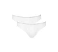 Sloggi Men Basic Mini Plain Boxer Briefs 2P, White, Large (Manufacturer Size: 36)
